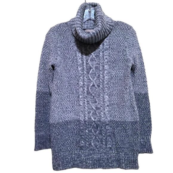 Banana Republic Women's Gray Turtleneck Knitted LongSleeve Sweater Sz XSmall - Picture 1 of 7